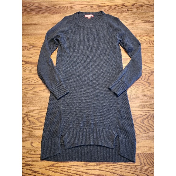 Krimson Klover Dresses & Skirts - Title Nine Krimson & Klover Sweater Dress Womens Medium Dark Gray Merino Wool‎